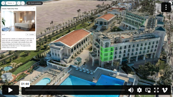 3D Visualization - Demo of Room Availability and Window Viewer for Hotel Booking
